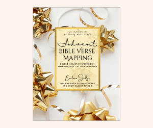 ADVENT BIBLE VERSE MAPPING INDUCTIVE WORKBOOK by Emileen Judge
